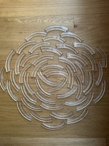 Lot pampilles lustre demi - de,